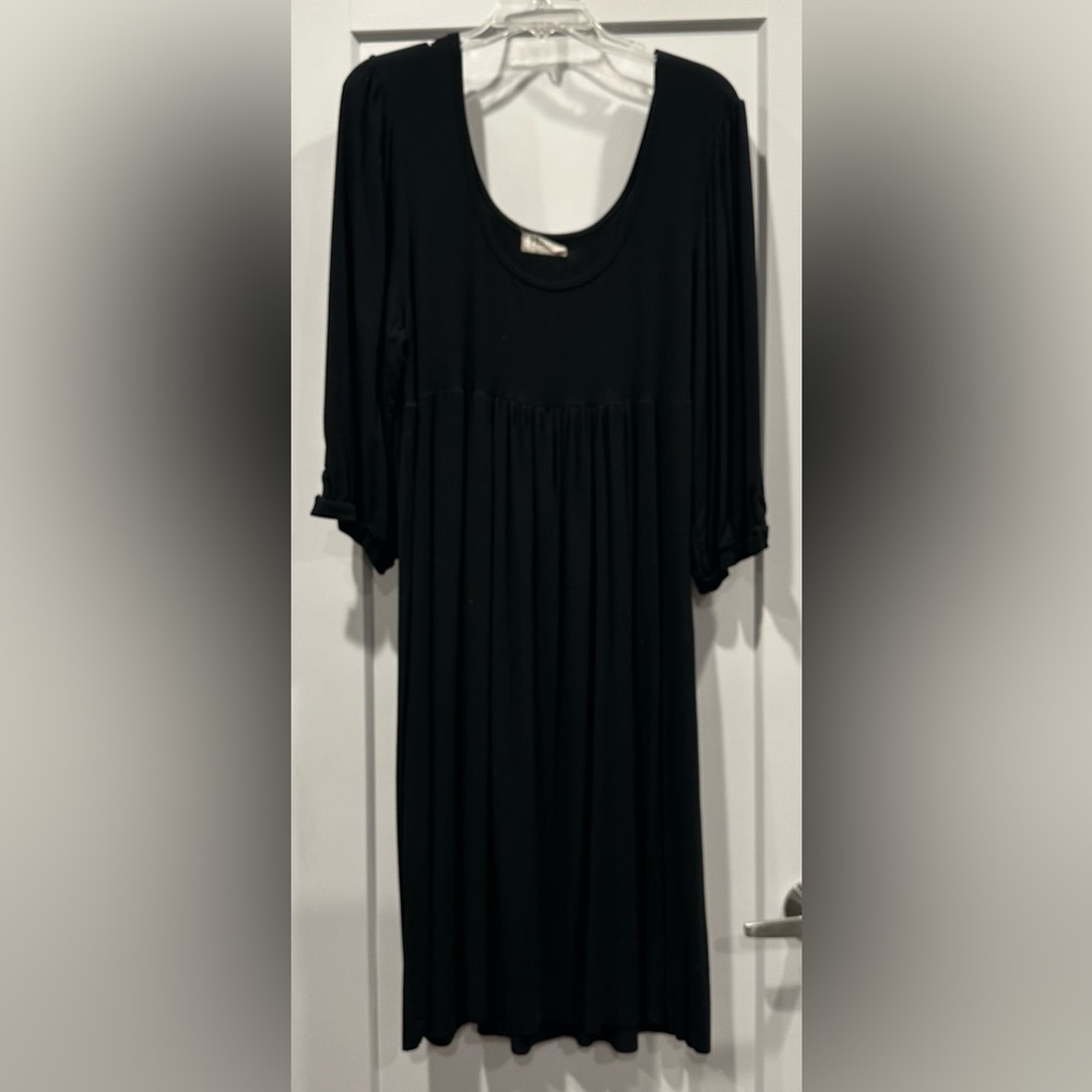 Black HODGES COLLECTION Empire Waist Dress